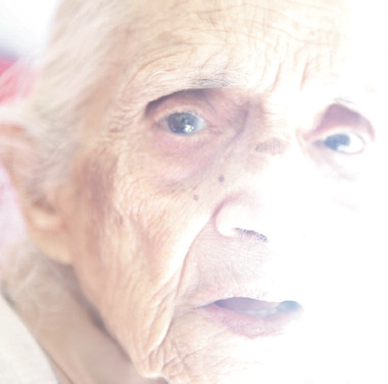 Resident was 82 years of age. She has tears in her eyes when she talked about her family. Image by Sonal Kantaria, 2012  