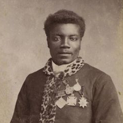 Sepia image of black Victorian man