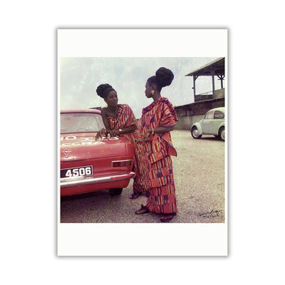 James Barnor, Untitled #2, Two friends dressed for a church celebration, Accra, 1970s