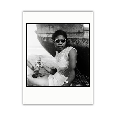 James Barnor, Model at a Drum party, Chorkor beach, Accra, 1950s